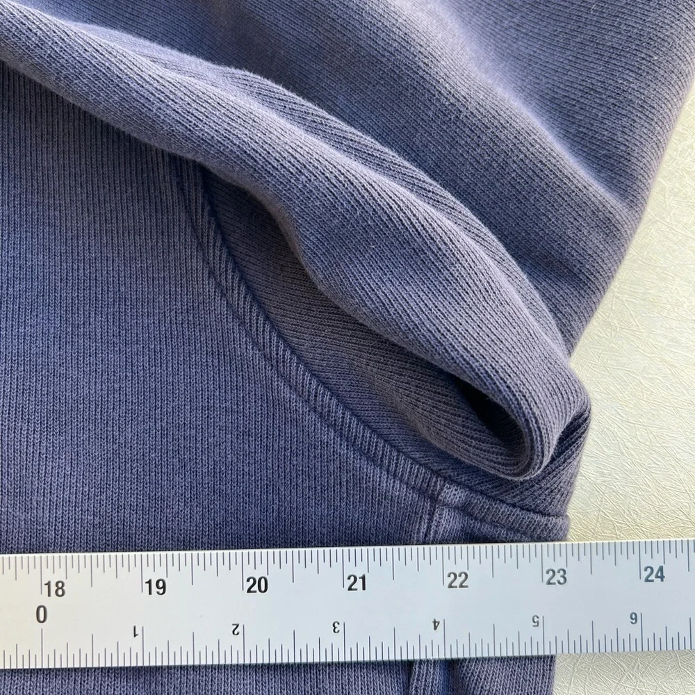 Lacoste Sweater 1/4 Zip Cotton Pockets Men Size XXL Navy Blue